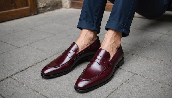 Découvrez notre collection de mocassins bordeaux élégants
